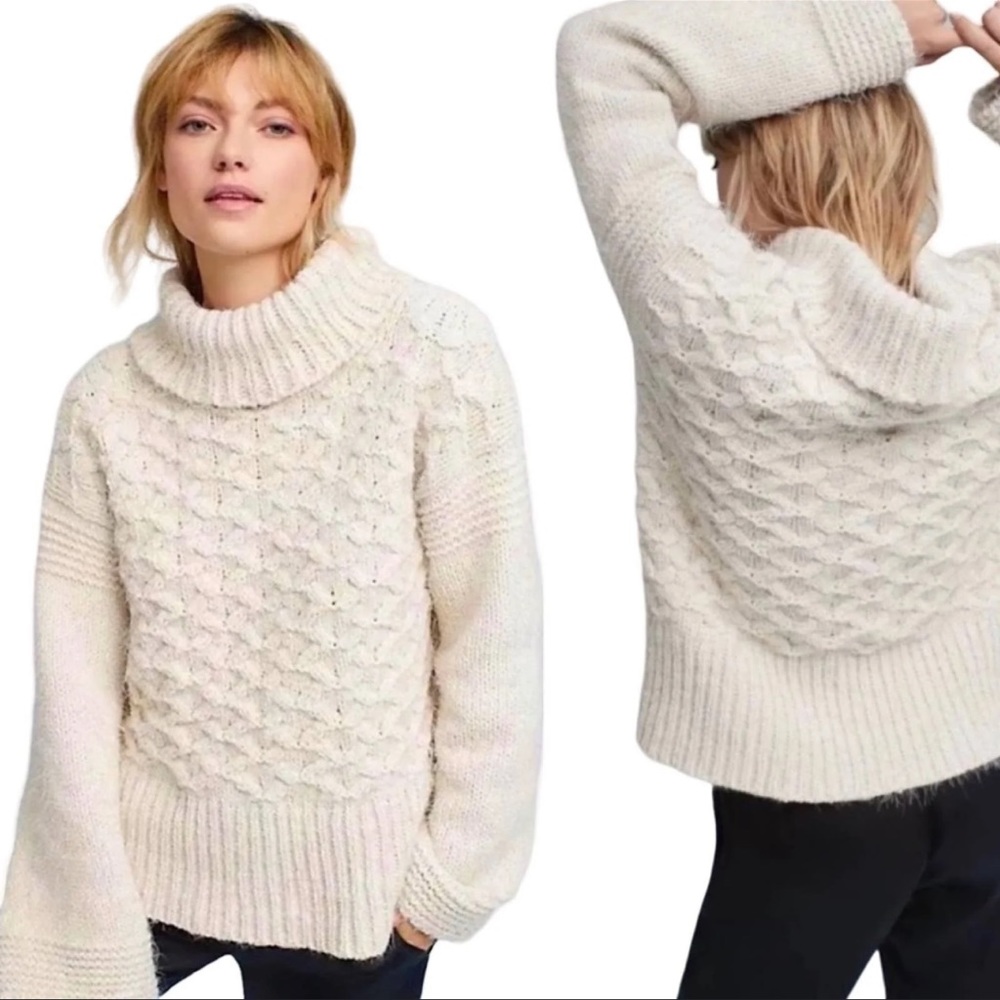 Anthropologie Sleeping on Snow Sweater size M